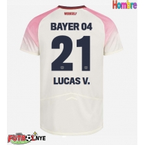 Camiseta Bayer Leverkusen Lucas Vazquez #21 Visitante Equipación 2025-26 manga corta